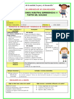 Ses-Miércol-Comun-Comunicamos Nuestras Experiencias A Partir Del Diálogo