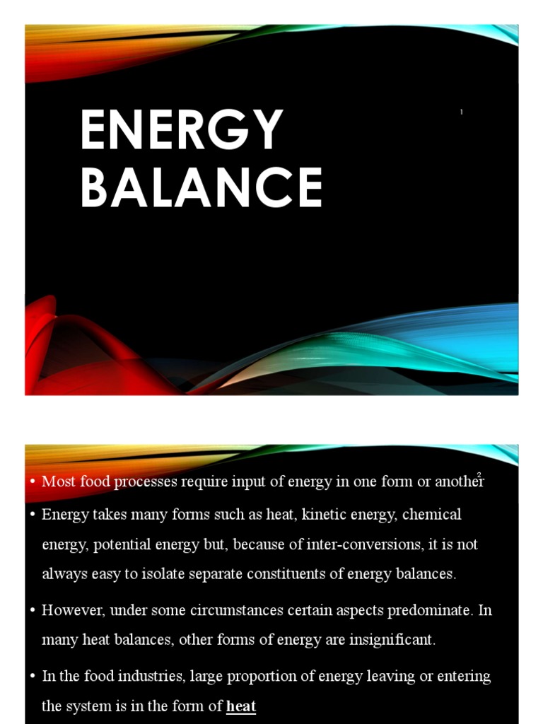 Energy Balance PDF Heat Transfer Heat