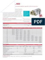 Rockwool 800: Cochilii Izolatoare Din Vată Minerală Bazaltică Cașerate Cu Folie de Aluminiu