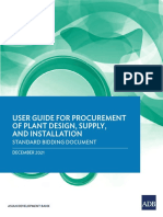 User Guide For Procurement of Plant Design, Supply, and Installation