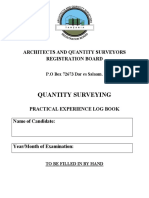 Quantity Surveying Log Book