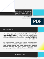 Kajian Hadits Arba'In (HADITS NO. 41-42) : Rsup Surakarta Abdurrahman Azzam