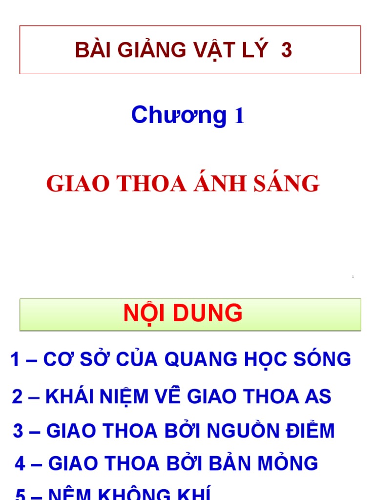 6. Các Công Thức Liên Quan Đến Giao Thoa Ánh Sáng