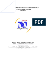 Prosedur Menangani Form Pendaftaran Training Yang Masuk: (BMD/PB/XX)