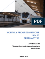 Appendix III - Works Contract Amendments & Variations