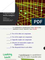 Kind of Parallelogra M (Rectangle)