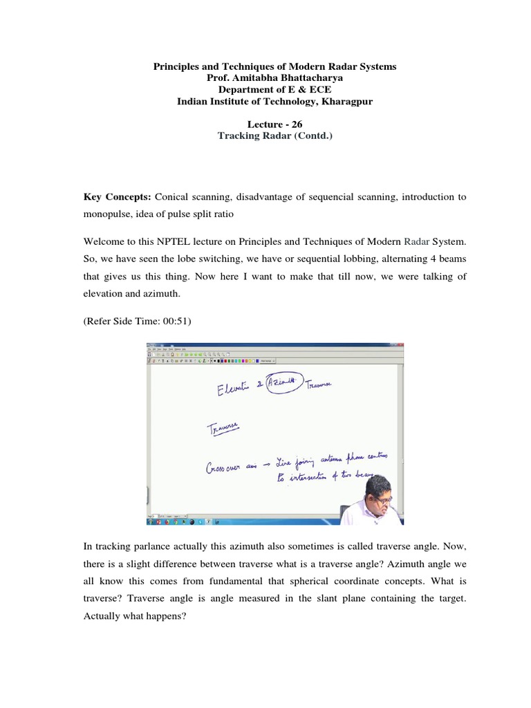 (Bhattacharya) (Lecture) Principles and Techniques of Modern Radar