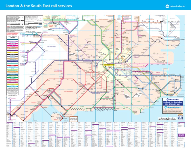 London South East Network Railcard Map May2022 PDF Sustainable