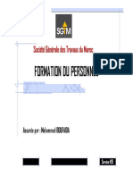 Formation Du Personnel: Société Générale Des Travaux Du Maroc