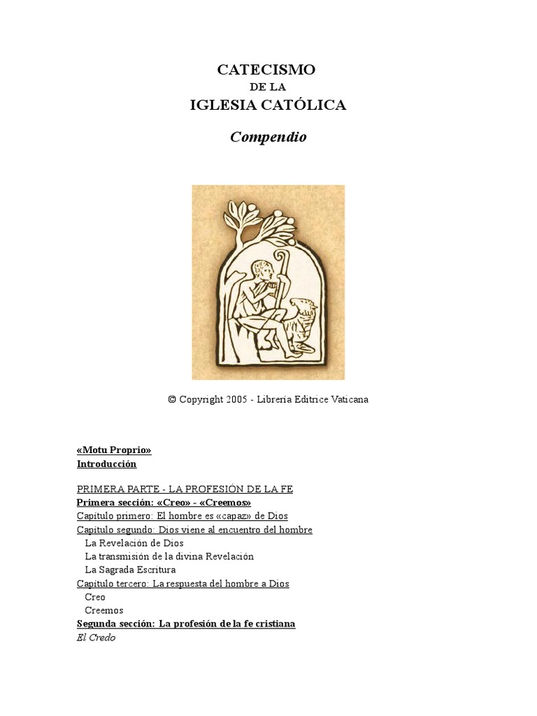 Compendio Del Catecismo de La Iglesia Catolica | PDF | Iglesia Católica ...