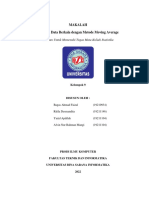 Makalah Analisah Data Berkala Dengan Metode Moving Average: Disusun Untuk Memenuhi Tugas Mata Kuliah Statistika