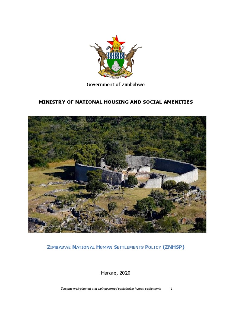 Final Zimbabwe Policy | PDF | Sustainability | Infrastructure