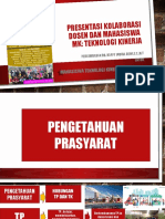 Teknologi Kinerja PPT Ke-2 160520