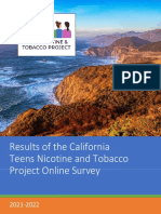 Results of The California Teens Nicotine and Tobacco Project Online Survey