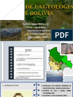 Sinopsis de La Geologia de Bolivia