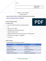 Health8Q1 - Lesson 2 Worksheet - Courtship VS Dating