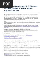 Download How to Setup Linux PC CCcam Server 1 by Anamaria Nitu SN63600331 doc pdf