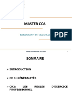 Master Cca: Enseignant: Pr. Charaf Saidi