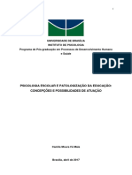 Universidade de Brasília Instituto de Psicologia Programa de Pós-Graduação em Processos de Desenvolvimento Humano e Saúde