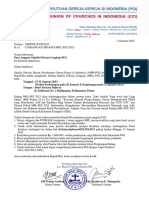 2 Januari 2023 Nomor: 388/PGI-XVII/2023 H A L: Undangan Sidang Mpl-Pgi 2023 Yang Terhormat, Di Seluruh Indonesia