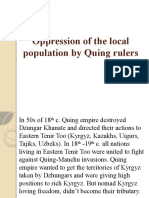 Oppression of The Local Population by Quing Rulers