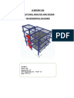 A Report On Structural Analysis and Design On Residental Building