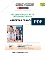 Carpeta Pedagógica: Institución Educativa "0453 Nueva Esperanza"