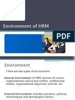 Environment of HRM
