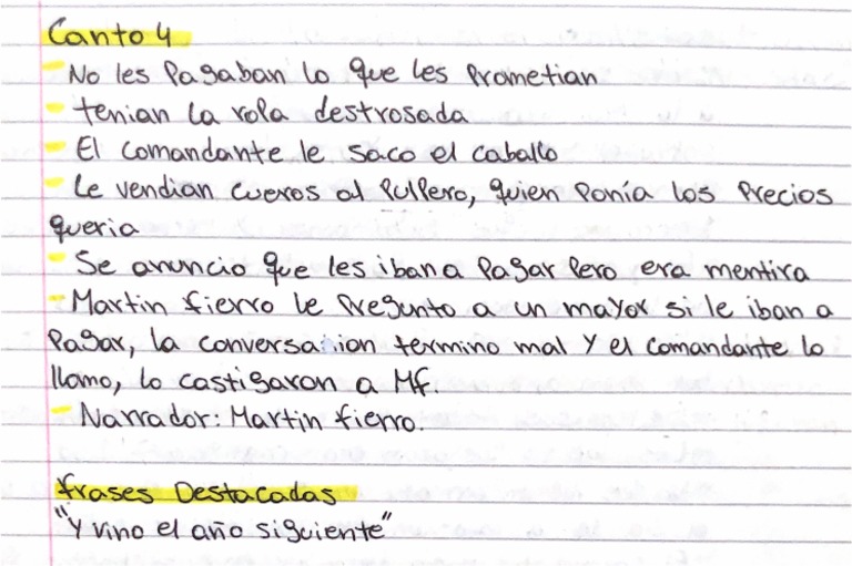 Martin Fierro Resumen Canto 4 Pdf