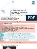 Pertemuan 3 (Statements in Logic)