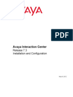 Avaya Interaction Center: Release 7.3 Installation and Configuration