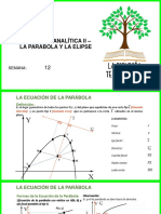 Geometría analítica de la parábola y la elipse