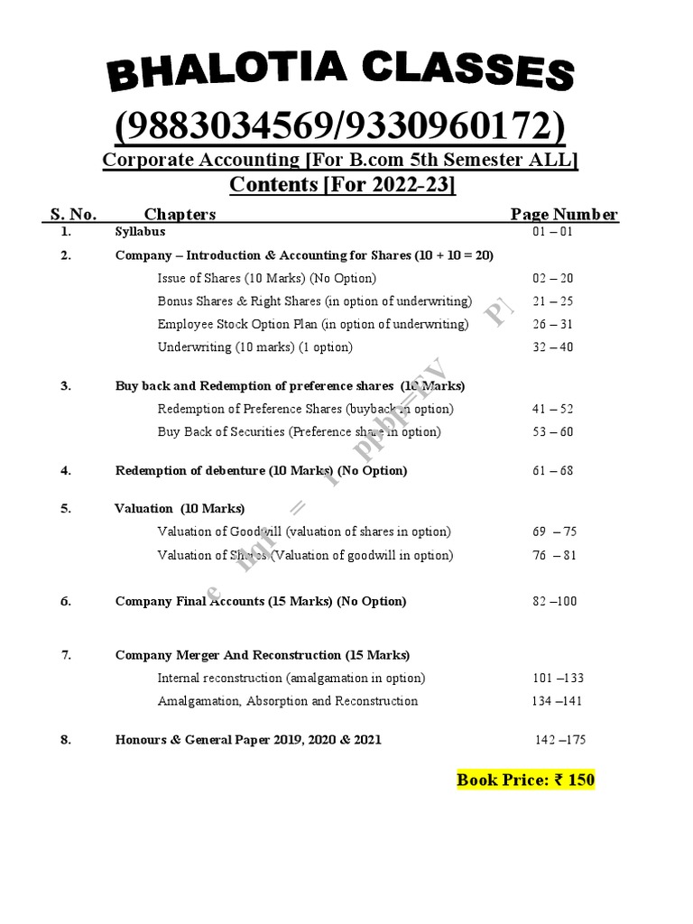 5th semester accounts notes cu pdf discounting option finance 