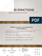 Les Fonctions: Opération Avec Les Expressions Rationnelles