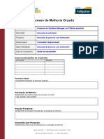 MO - XXXXX - DESCRIÇÃO - Processo de Melhoria Orçada