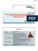 Materi 1. Peran ATLM Dalam PX Molekuler SARS CoV 2 Asryadin S.ST - M Si 1