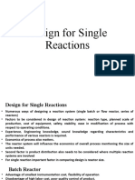 Design of Single Reactions