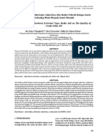 The Effects of Adsorbent Activator Type on Crude Palm Oil Quality