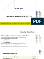 Chapter Two: Fair Value Measurement (Ifrs 13)