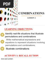 Combinations: Lesson 2