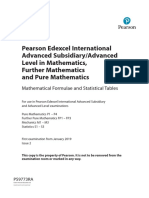Pearson Edexcel International Advanced Subsidiary/Advanced Level in Mathematics, Further Mathematics and Pure Mathematics