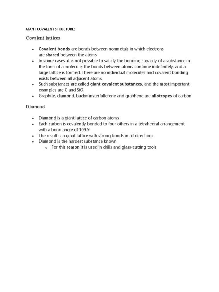 giant-covalent-structures-liz-pdf-carbon-chemical-bond