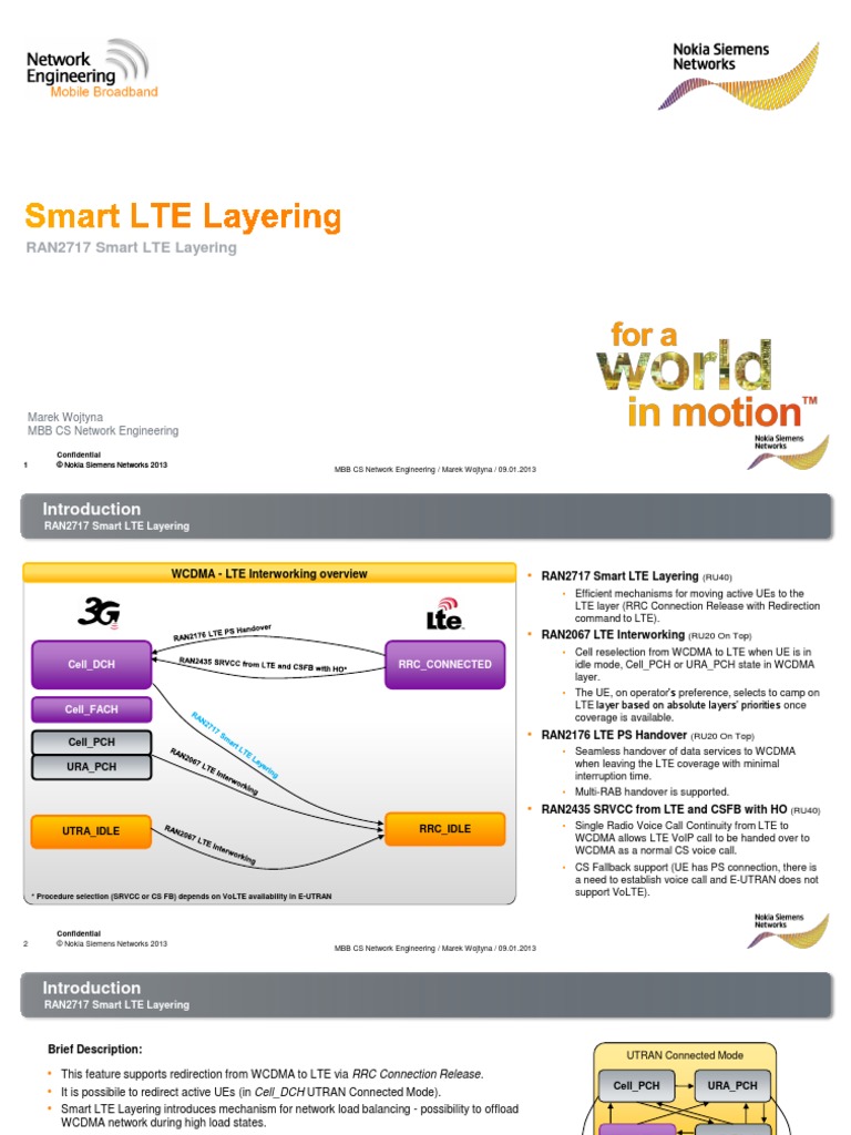 Nokia Smart LTE Layering RAN2717 PDF High Speed Packet Access Lte