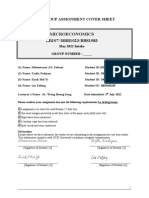 Microeconomics BB107//BBB1023/BBS1083: Group Assignment Cover Sheet