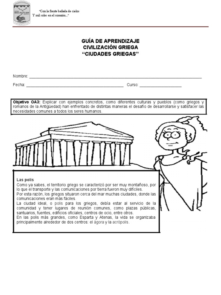 Actividades sobre la Civilización Griega | PDF | Antigua Grecia | Deidades