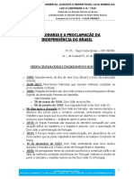 A Maçonaria E A Proclamação Da Independência Do Brasil: Ordem Cronológica E Encadeamento Dos Fatos