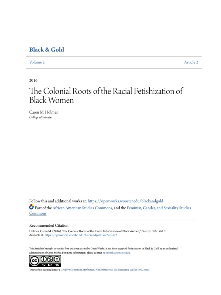 The Colonial Roots of The Racial Fetishization of Black Women | PDF ...