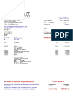 Copy Proforma Invoice for Hardware Supplies