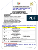 Proyectos de Investigación Científica Feria de Ciencias 2023