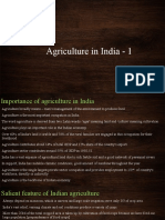 Agriculture in India - 1